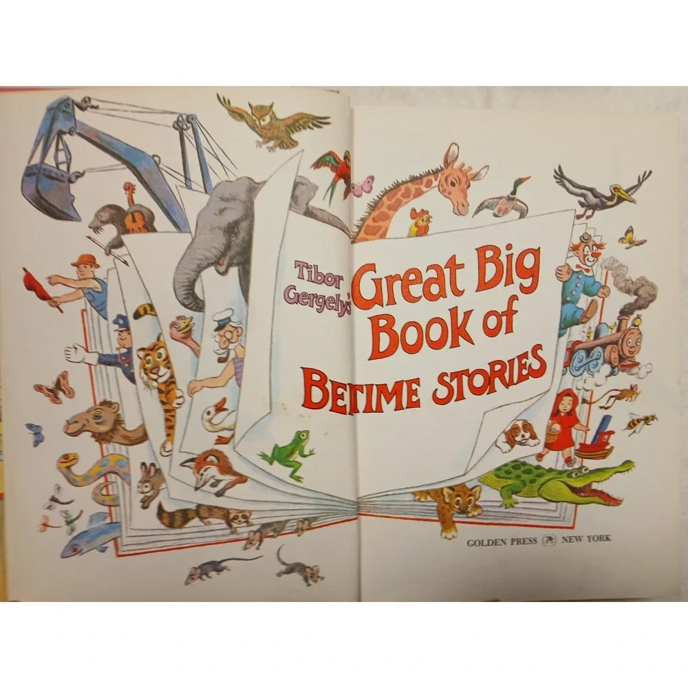 1967 Golden Book Tibor Gergely's Great Big Book of Bedtime Stories-Peggy Parish